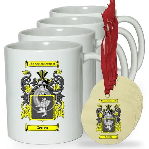 Getten Set of 4 Classic Mugs and Ornaments