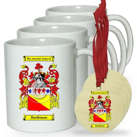 Hardeman Set of 4 Classic Mugs and Ornaments
