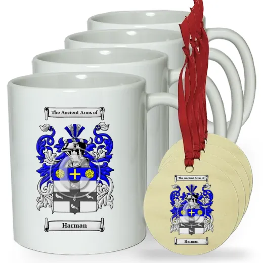 Harman Set of 4 Classic Mugs and Ornaments