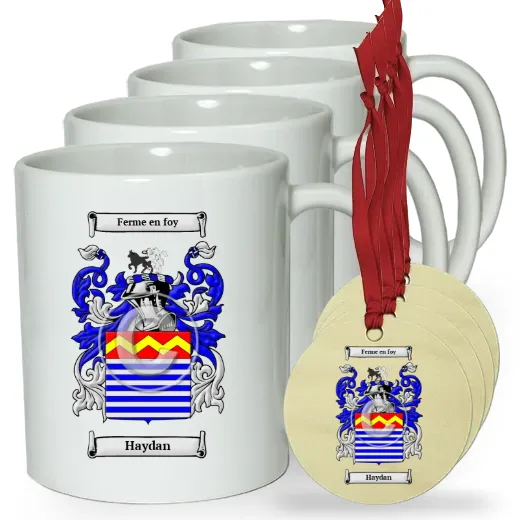 Haydan Set of 4 Classic Mugs and Ornaments