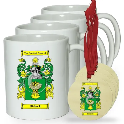 Hickock Set of 4 Classic Mugs and Ornaments