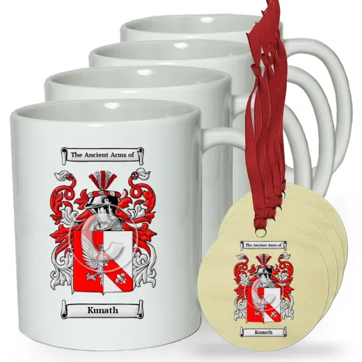 Kunath Set of 4 Classic Mugs and Ornaments