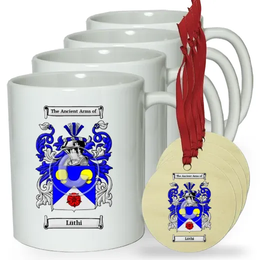 Lüthi Set of 4 Classic Mugs and Ornaments