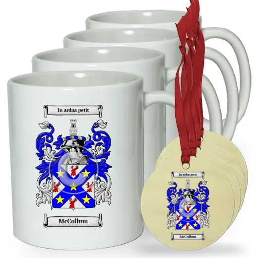 McCollum Set of 4 Classic Mugs and Ornaments