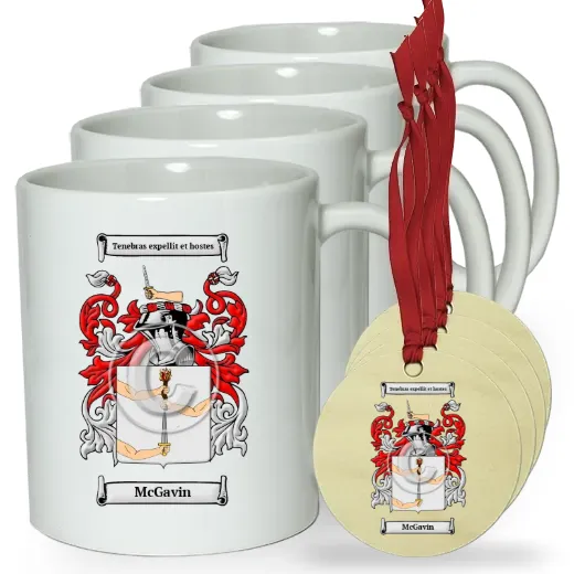 McGavin Set of 4 Classic Mugs and Ornaments