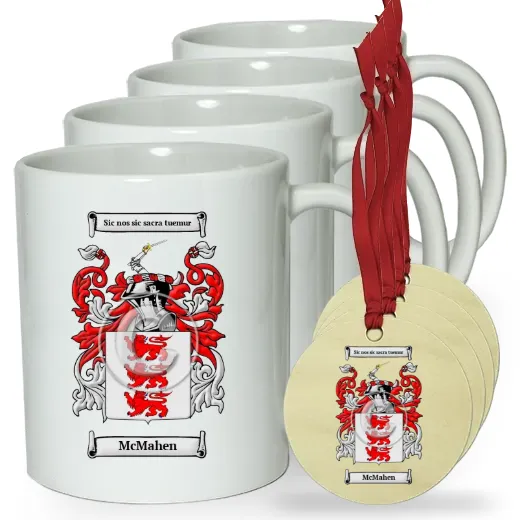 McMahen Set of 4 Classic Mugs and Ornaments