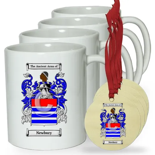 Newbury Set of 4 Classic Mugs and Ornaments