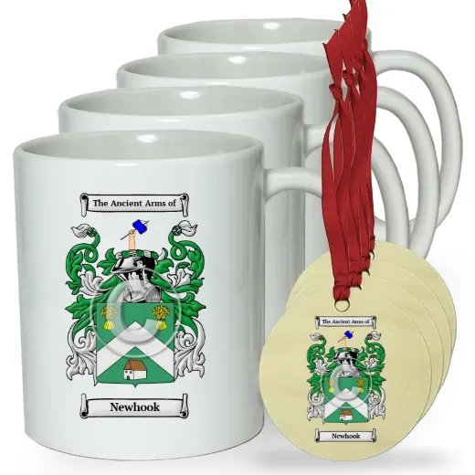 Newhook Set of 4 Classic Mugs and Ornaments