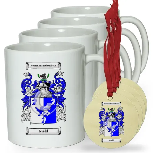 Nield Set of 4 Classic Mugs and Ornaments
