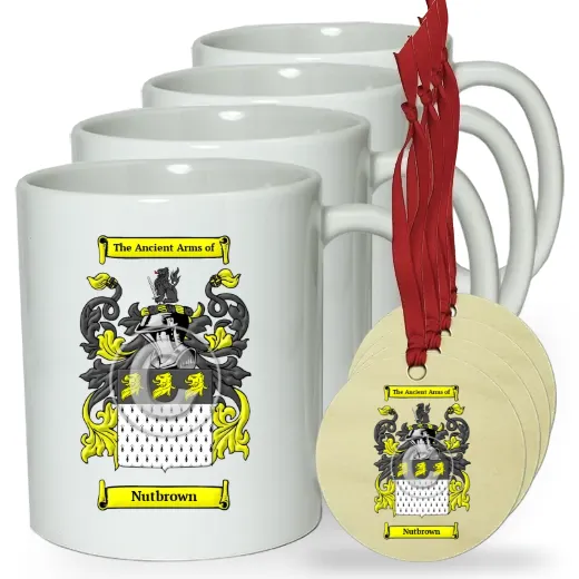 Nutbrown Set of 4 Classic Mugs and Ornaments