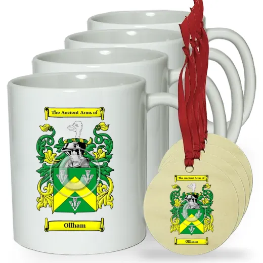 Ollham Set of 4 Classic Mugs and Ornaments
