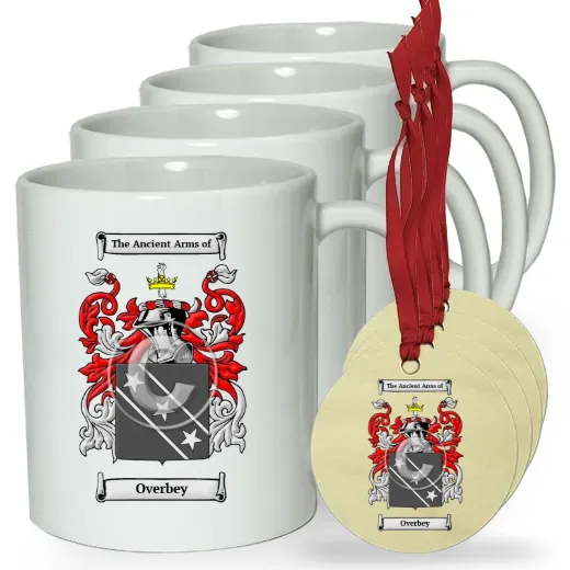 Overbey Set of 4 Classic Mugs and Ornaments