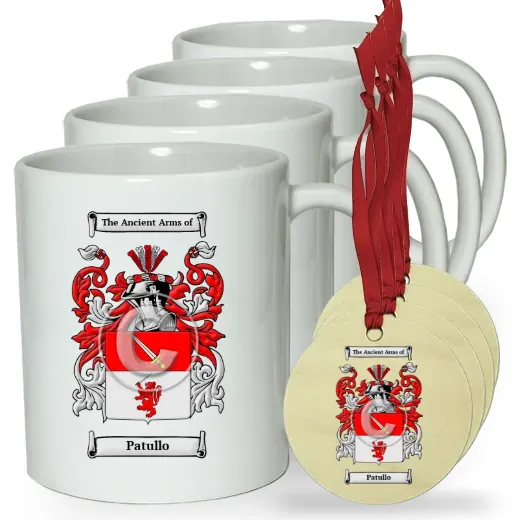 Patullo Set of 4 Classic Mugs and Ornaments