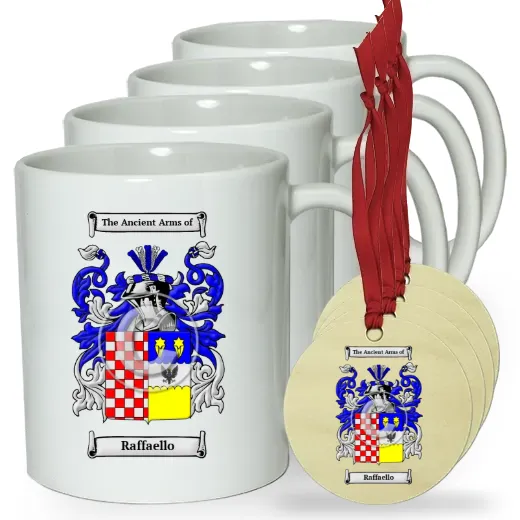 Raffaello Set of 4 Classic Mugs and Ornaments