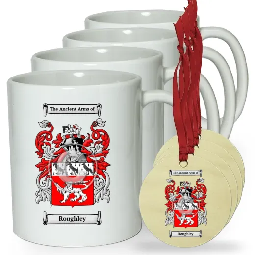 Roughley Set of 4 Classic Mugs and Ornaments