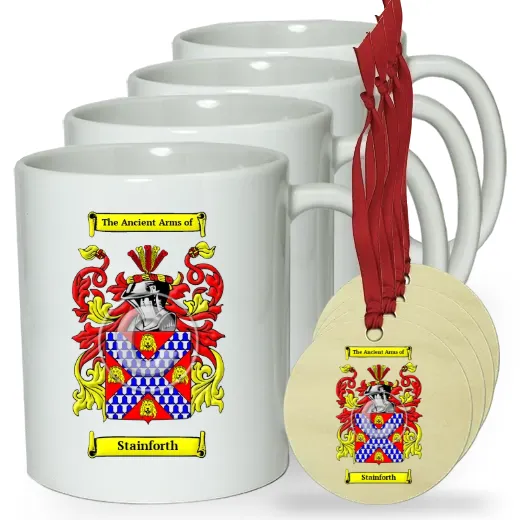 Stainforth Set of 4 Classic Mugs and Ornaments