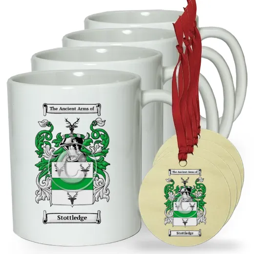 Stottledge Set of 4 Classic Mugs and Ornaments