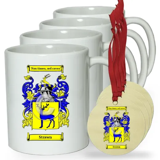 Strawn Set of 4 Classic Mugs and Ornaments