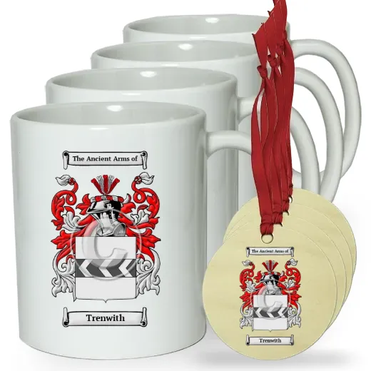 Trenwith Set of 4 Classic Mugs and Ornaments