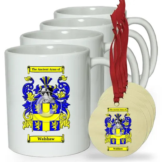 Walshaw Set of 4 Classic Mugs and Ornaments
