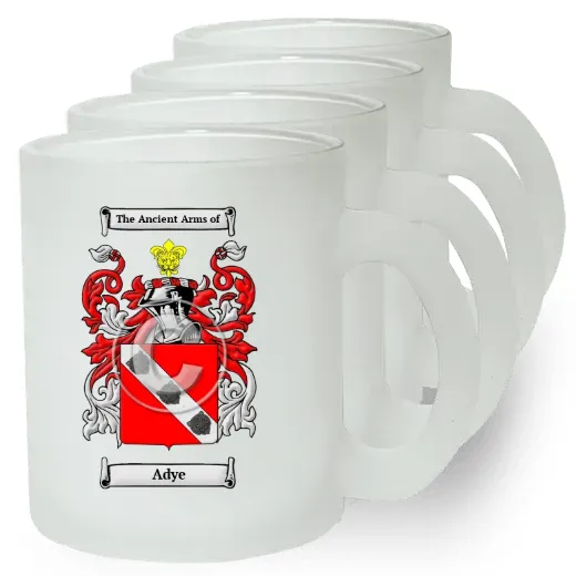 Adye Set of 4 Frosted Glass Mugs