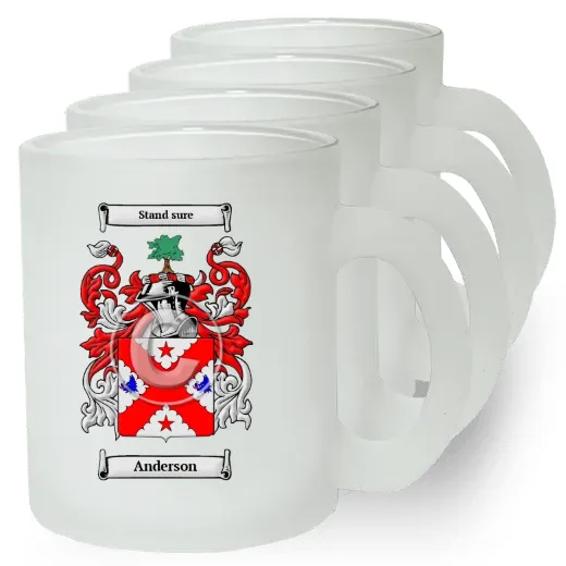 Childers Set of 4 Frosted Glass Mugs