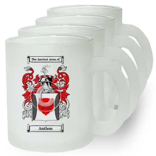 Anthon Set of 4 Frosted Glass Mugs