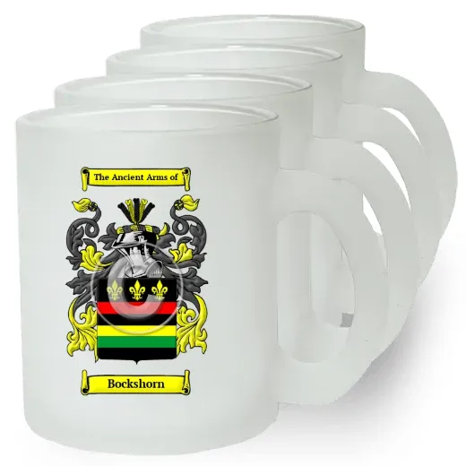 Bockshorn Set of 4 Frosted Glass Mugs