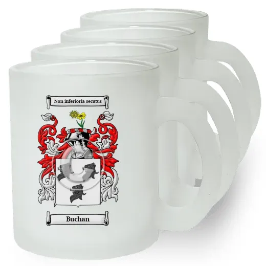 Buchan Set of 4 Frosted Glass Mugs