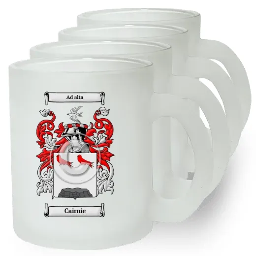 Cairnie Set of 4 Frosted Glass Mugs