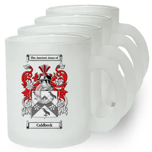 Caldbeck Set of 4 Frosted Glass Mugs