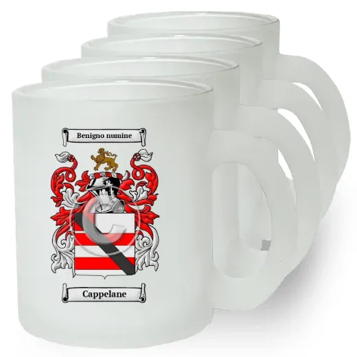 Cappelane Set of 4 Frosted Glass Mugs