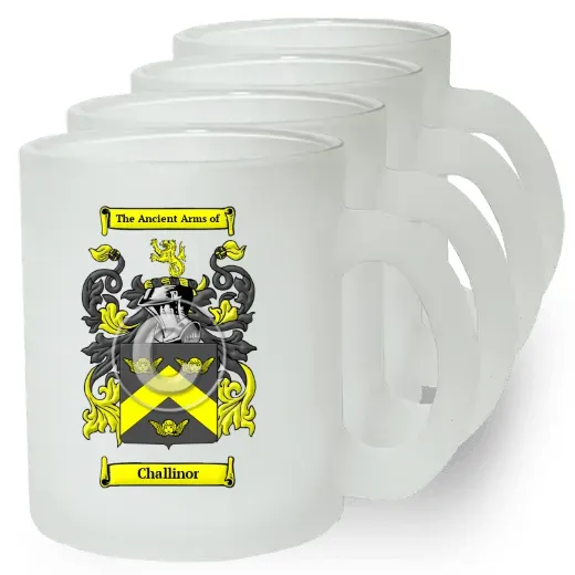 Challinor Set of 4 Frosted Glass Mugs