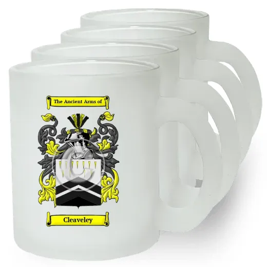 Cleaveley Set of 4 Frosted Glass Mugs