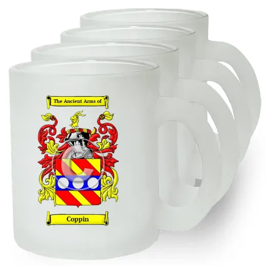 Coppin Set of 4 Frosted Glass Mugs