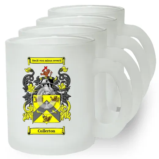 Cullerton Set of 4 Frosted Glass Mugs