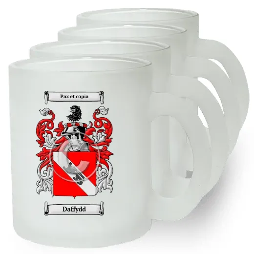 Daffydd Set of 4 Frosted Glass Mugs