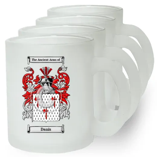 Danis Set of 4 Frosted Glass Mugs
