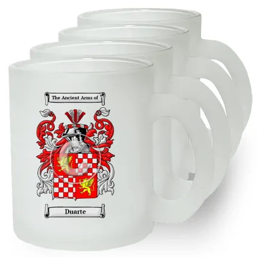 Duarte Set of 4 Frosted Glass Mugs