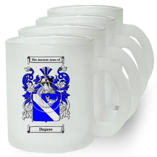 Dupree Set of 4 Frosted Glass Mugs
