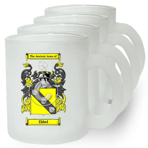Ebbel Set of 4 Frosted Glass Mugs