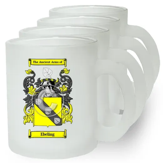 Ebeling Set of 4 Frosted Glass Mugs