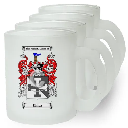 Elmox Set of 4 Frosted Glass Mugs