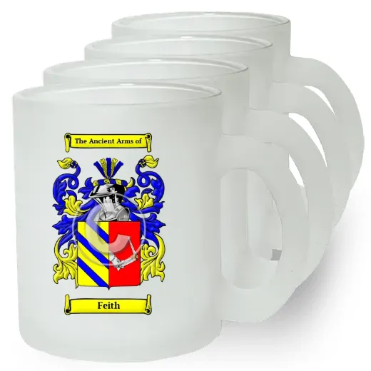 Feith Set of 4 Frosted Glass Mugs