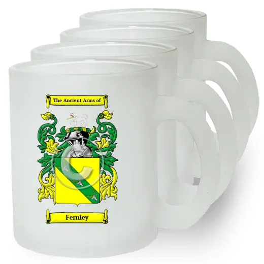 Fernley Set of 4 Frosted Glass Mugs