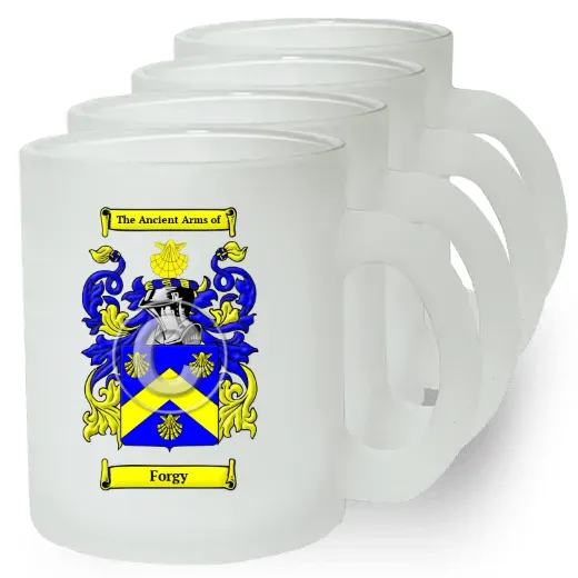 Forgy Set of 4 Frosted Glass Mugs
