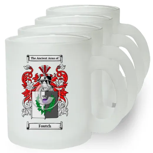 Foutch Set of 4 Frosted Glass Mugs