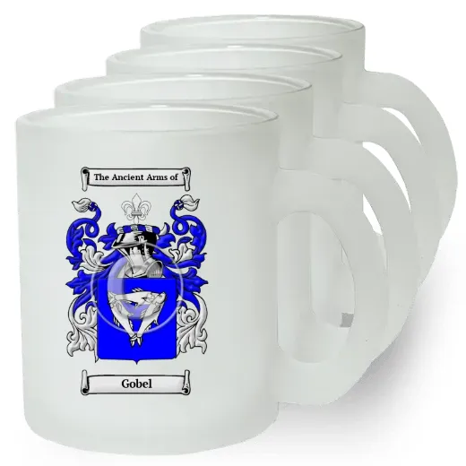 Gobel Set of 4 Frosted Glass Mugs
