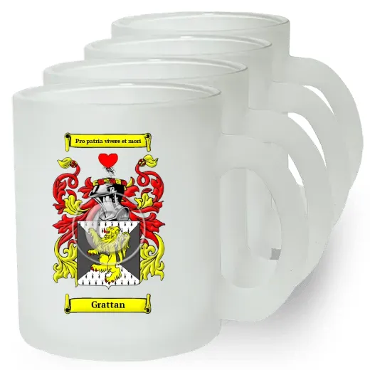 Grattan Set of 4 Frosted Glass Mugs