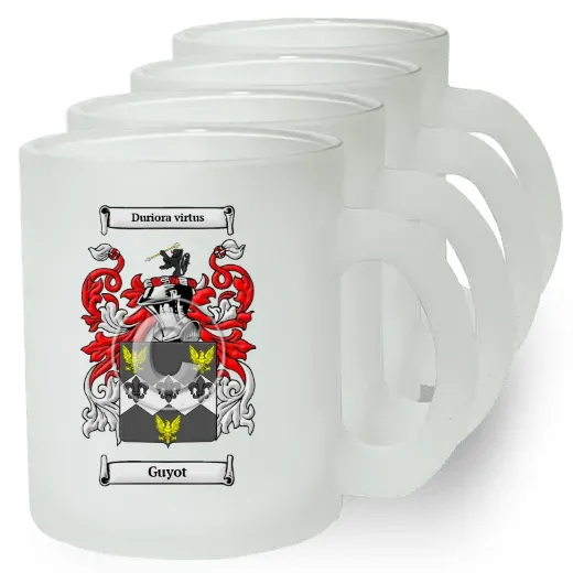 Guyot Set of 4 Frosted Glass Mugs